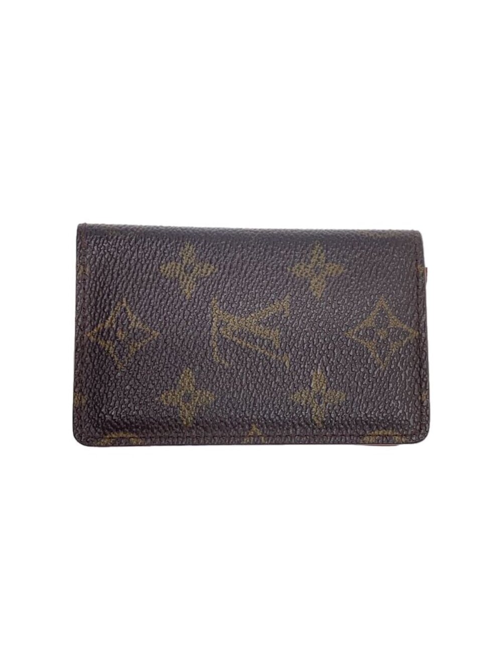 LOUIS VUITTON Pochette Carte Visite Monogram Canvas Brown